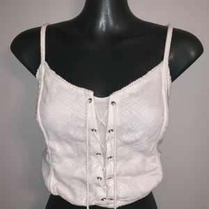 Hollister cream crop top